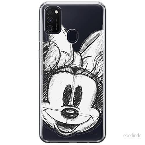 ERT GROUP mobiltelefonfodral för Samsung M21 originalt och officiellt licensierat Disney mönster Minnie 012 optimalt anpassad till formen på mobiltelefonen, gedeeltelijk transparant 5903537834580