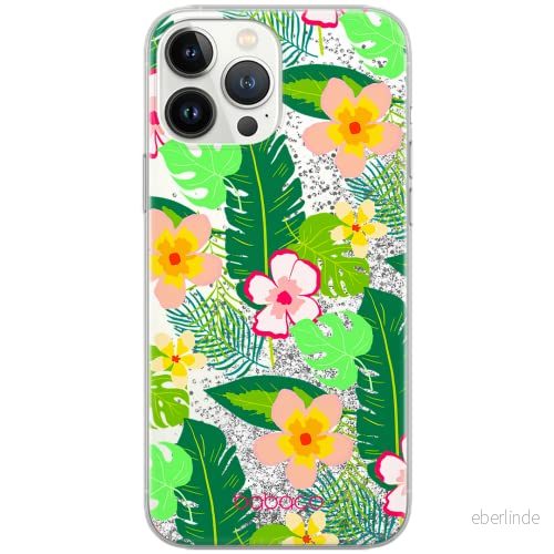 ERT GROUP mobiltelefonfodral för Apple Iphone 6/7 / 8 originalt och officiellt licensierat Babaco mönster Flowers 019 Vit optimalt anpassad till formen på mobiltelefonen, med glitter overflow effekt 5903932635119
