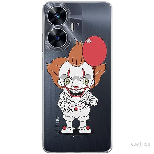 ERT GROUP mobiltelefonfodral för Realme C55 originalt och officiellt licensierat Horror mönster It 006 optimalt anpassad till formen på mobiltelefonen, gedeeltelijk transparant 5905511871451