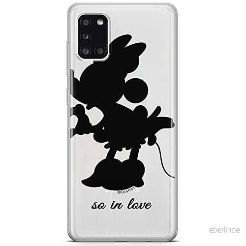 ERT GROUP mobiltelefonfodral för Samsung A31 originalt och officiellt licensierat Disney mönster Minnie 002 optimalt anpassad till formen på mobiltelefonen, gedeeltelijk transparant 5903040219072