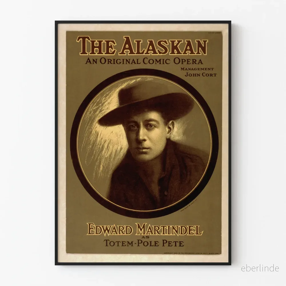 Vintageposter The Alaskan - Opéra comique original