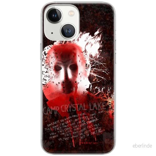 ERT GROUP mobiltelefonfodral för Iphone 13 MINI originalt och officiellt licensierat Horror mönster Friday the 13th 016 optimalt anpassad till formen på mobiltelefonen, fodral tillverkad av TPU plast 5905511118105