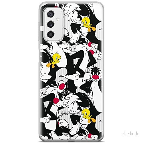 ERT GROUP mobiltelefonfodral för Samsung M52 5G originalt och officiellt licensierat Looney Tunes mönster Sylvester & Tweety 004 anpassad till formen på mobiltelefonen, gedeeltelijk transparant 5904805490095
