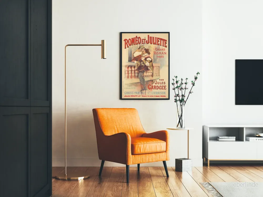 Vintageposter av Romeo och Julia - Romantisk väggdekoration - Bild 2