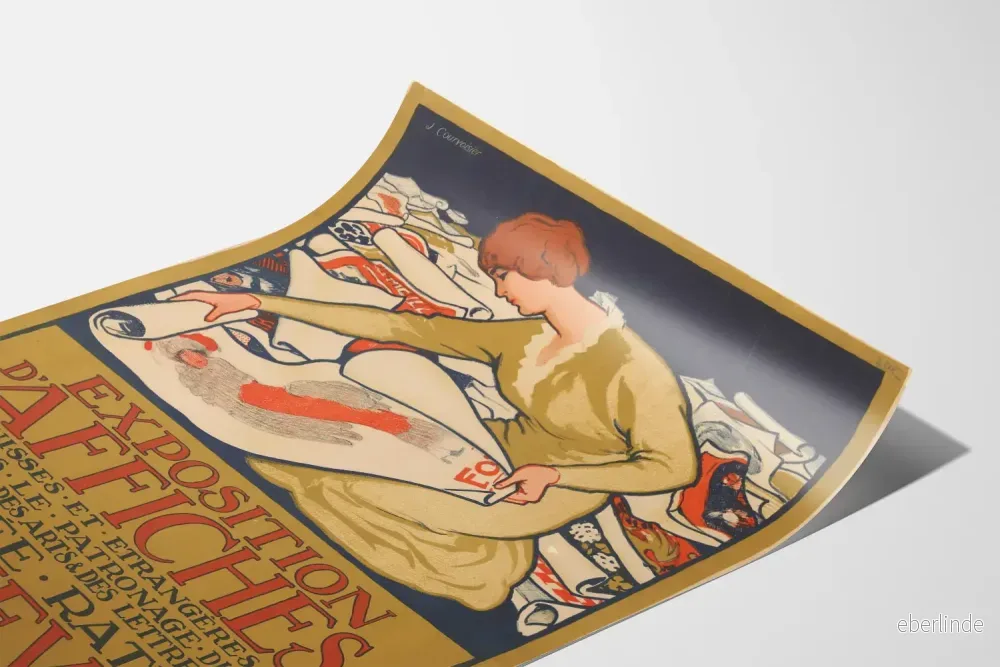 Vintageposter för affischutställning på Musée Rath i Genève 1913 - Bild 3