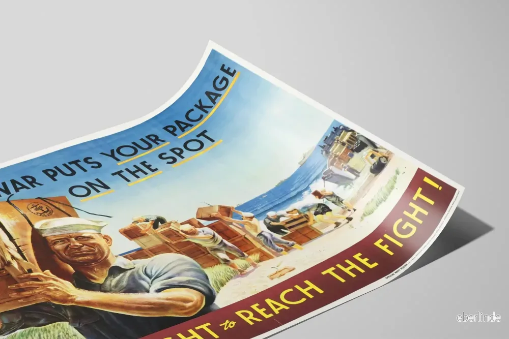 Vintage militär propagandaposter från amerikanska sjön - Bild 2