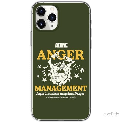 ERT GROUP mobiltelefonfodral för Iphone 11 PRO originalt och officiellt licensierat Looney Tunes mönster Tasmanian 006 anpassad till formen på mobiltelefonen, fodral tillverkad av TPU plast 5905795134907
