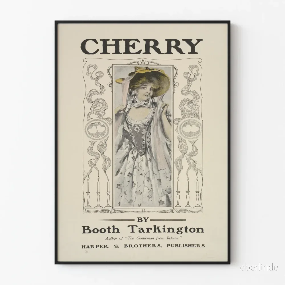 Vintage dekorativ poster Cherry av Booth Tarkington