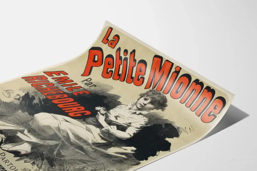 Vintageposter La Petite Mionne av Emile Richebourg - Bild 3