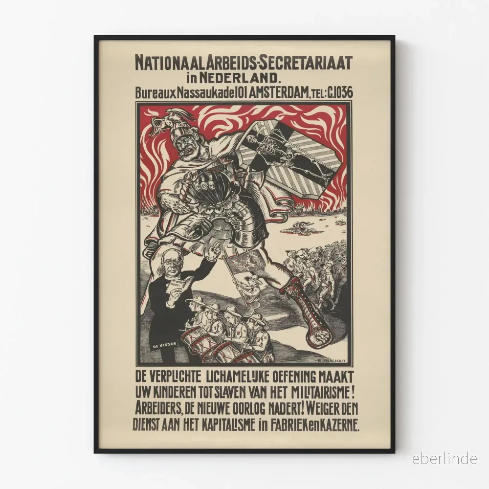 Väggdekorposter mot militarism - ARTEM LEGRAND