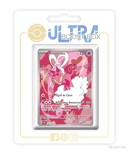 Amovénus (Enamorus) 180/167 Alternative Shiny Pokémon Gallery Ultraboost X Écarlate et Violet 6 Mascarade Crépusculaire Box med 10 franska kort 3701604919534