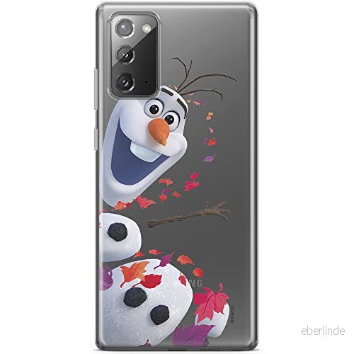ERT GROUP mobiltelefonfodral för Samsung GALAXY NOTE 20 originalt och officiellt licensierat Disney mönster Olaf 003 optimalt anpassad till formen på mobiltelefonen, gedeeltelijk transparant 5903040450475