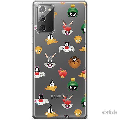 ERT GROUP mobiltelefonfodral för Samsung GALAXY NOTE 20 originalt och officiellt licensierat Looney Tunes mönster 007 optimalt anpassad till formen på mobiltelefonen, gedeeltelijk transparant 5903040454091