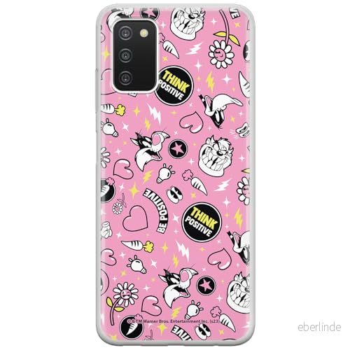 ERT GROUP mobiltelefonfodral för Samsung A03S originalt och officiellt licensierat Looney Tunes mönster 027 anpassad till formen på mobiltelefonen, fodral tillverkad av TPU plast 5905795132552