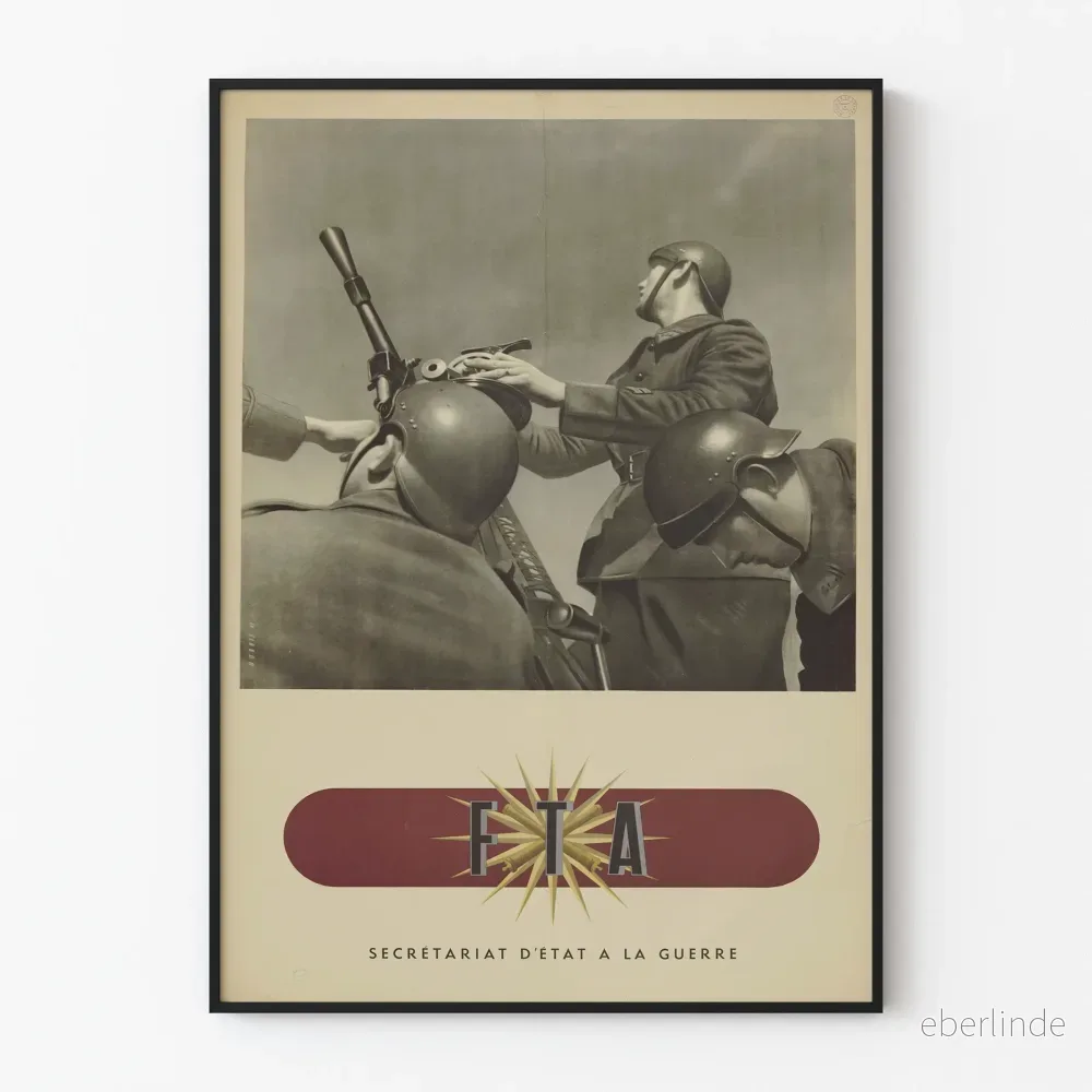Väggposter för rekrytering av Vichy-armén - Luftförsvarstrupper
