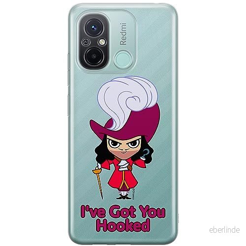 ERT GROUP mobiltelefonfodral för Xiaomi REDMI 12C/ 11A originalt och officiellt licensierat Disney mönster James Hook 001 anpassad till formen på mobiltelefonen, gedeeltelijk transparant 5905511849580