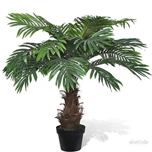 vidaXL Konstväxt Findadelpalm med Kruka Plastväxt Fuskväxt Plastpalm Konstpalm Palmträd Konstträd Plastträd Fuskpalm Fejkväxt Fejkträd 8718475888826