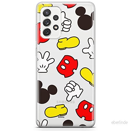 ERT GROUP mobiltelefonfodral för Samsung A73 5G originalt och officiellt licensierat Disney mönster Mickey 046 optimalt anpassad till formen på mobiltelefonen, gedeeltelijk transparant 5905131808349