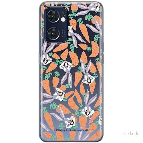 ERT GROUP mobiltelefonfodral för Oppo RENO 7 5G originalt och officiellt licensierat Looney Tunes mönster Bugs 017 optimalt anpassad till formen på mobiltelefonen, gedeeltelijk transparant 5905795080754