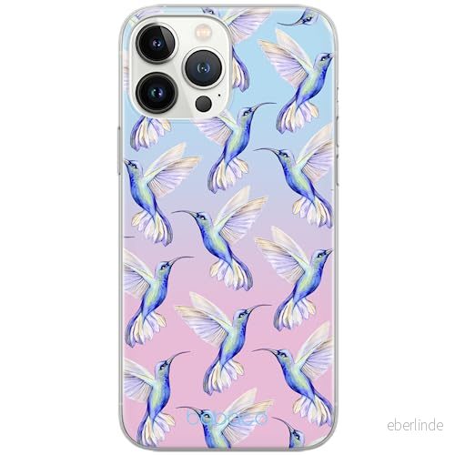 ERT GROUP mobiltelefonfodral för Apple Iphone 13 PRO MAX originalt och officiellt licensierat Babaco mönster Hummingbird 002 Vit anpassad till formen på mobiltelefonen, fodral tillverkad av TPU plast 5903932865417