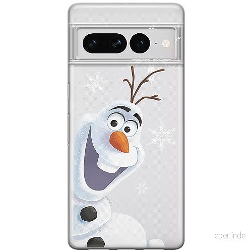 ERT GROUP mobiltelefonfodral för Google PIXEL 7 PRO originalt och officiellt licensierat Disney mönster Olaf 002 optimalt anpassad till formen på mobiltelefonen, gedeeltelijk transparant 5905795163259