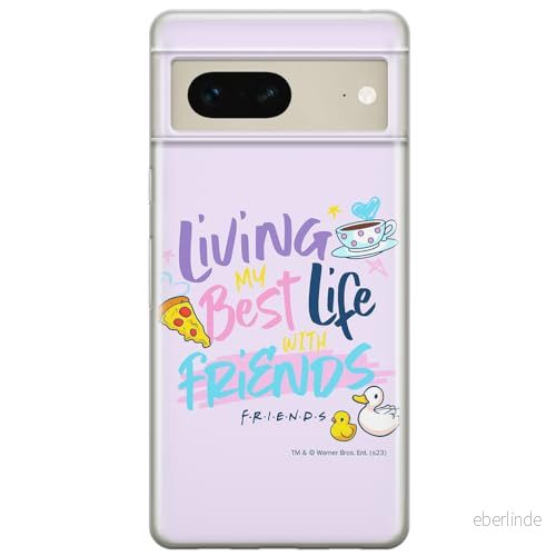 ERT GROUP mobiltelefonfodral för Google PIXEL 7 originalt och officiellt licensierat Friends mönster 024 optimalt anpassad till formen på mobiltelefonen, fodral tillverkad av TPU plast 5905795155506