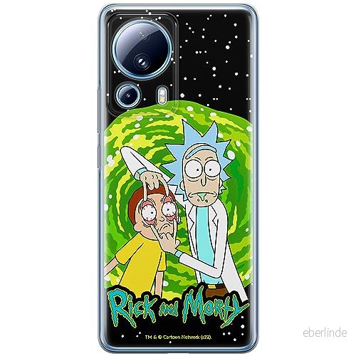 ERT GROUP mobiltelefonfodral för Xiaomi 13 LITE/CIVI 2 originalt och officiellt licensierat Rick and Morty mönster & 007, fodral tillverkad av TPU plast 5905511929589