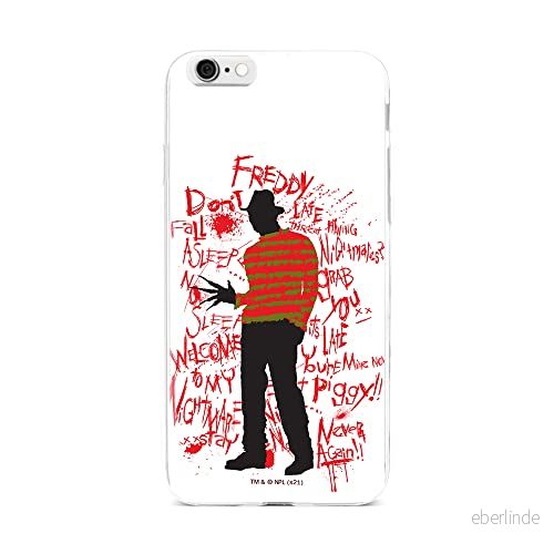 ERT GROUP mobiltelefonfodral för Iphone 6 PLUS originalt och officiellt licensierat Horror mönster Nightmare of Elm Street 010 anpassad till formen på mobiltelefonen, fodral tillverkad av TPU plast 5905511092344