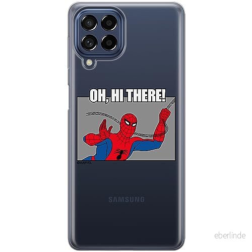 ERT GROUP mobiltelefonfodral för Samsung M33 5G originalt och officiellt licensierat Marvel mönster Spider Man 032 optimalt anpassad till formen på mobiltelefonen, gedeeltelijk transparant 5905795008529
