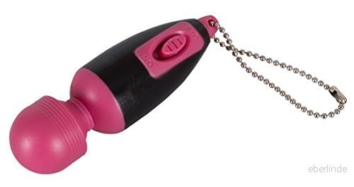 You2Toys Key Ring Vibe mjuk minivibrator för resor, förförisk stimulator kvinnor i mikrofonform, rosa/svart 4024144588497