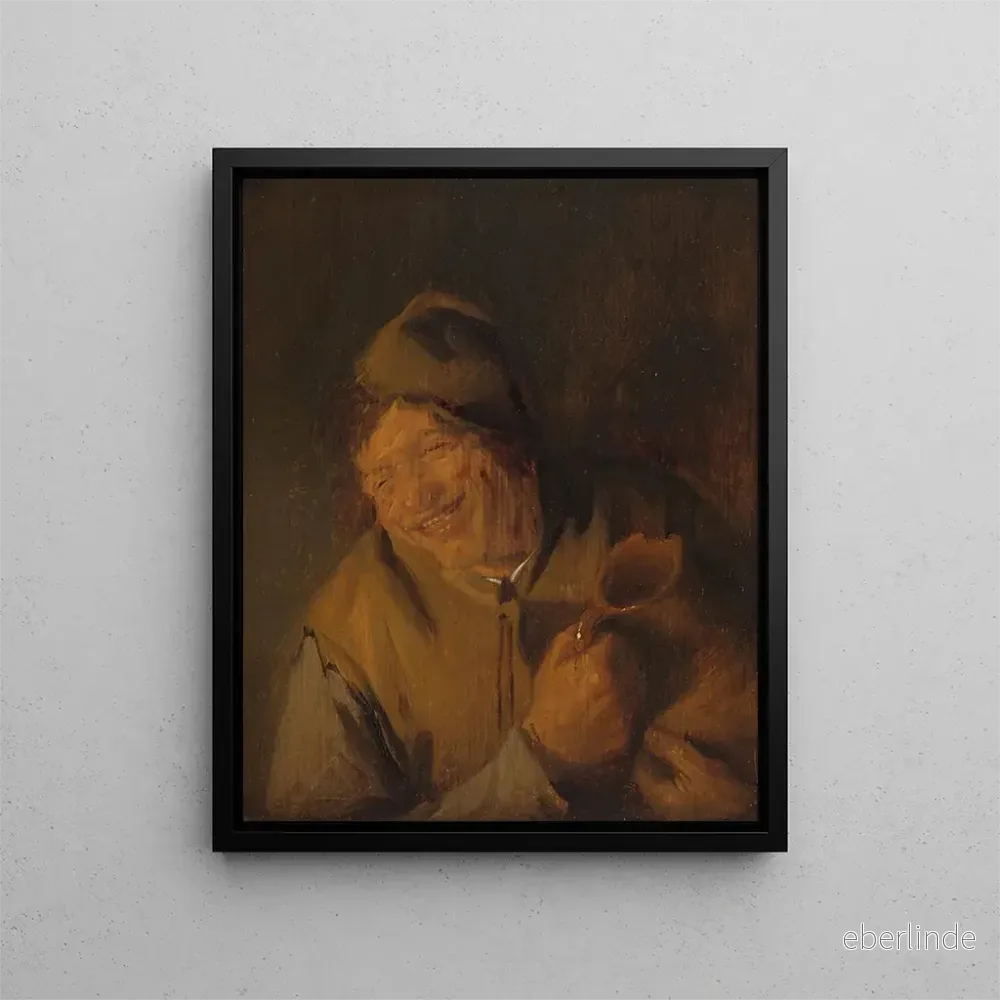 Målning Le joyeux paysan - Adriaen van Ostade | Konsttryck