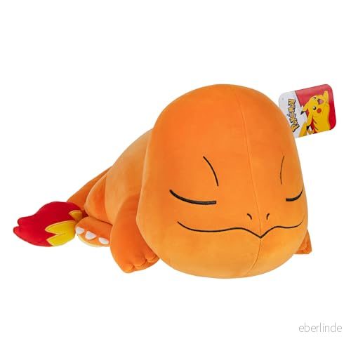 Pokémon PKW3883 45 cm sovande plysch glumanda, officiell 191726723783
