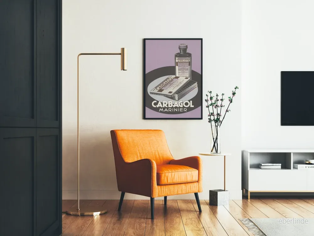Vintageaffisch Carbagol Marinier väggdekoration retro - Bild 2