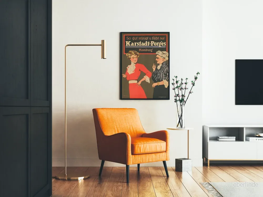 Vintage reklamposter Karstadt-Porges Hamburg - Bild 2