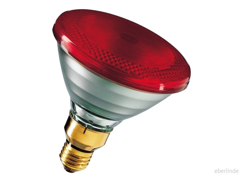 Philips PAR38 E27 175W IR värmelampa, röd 8711500600530 Philips PAR38 E27 175W IR värmelampa, röd 8711500600530