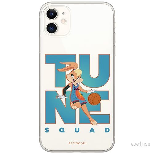 ERT GROUP mobiltelefonfodral för Iphone 11 originalt och officiellt licensierat Looney Tunes mönster Space Jam 007 optimalt anpassad till formen på mobiltelefonen, gedeeltelijk transparant 5905511029074