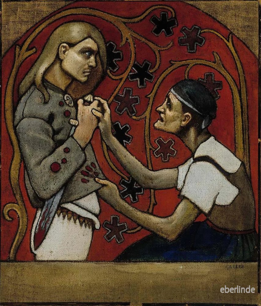 Målning The Fratricide - Akseli Gallen-Kallela | Konsttryck - Bild 2