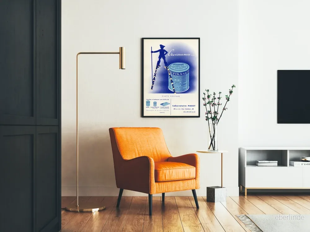 Vintage reklamposter för Fixase Laboratoire Paret Marseille - Bild 2