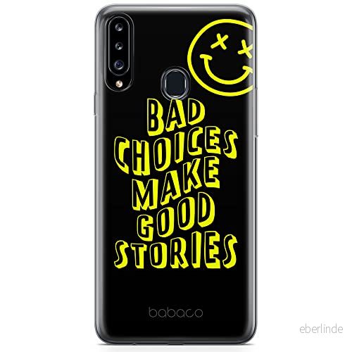 ERT GROUP mobiltelefonfodral för Samsung A20S originalt och officiellt licensierat Babaco mönster Bad choices 002 optimalt anpassad till formen på mobiltelefonen, fodral tillverkad av TPU plast 5903932916706
