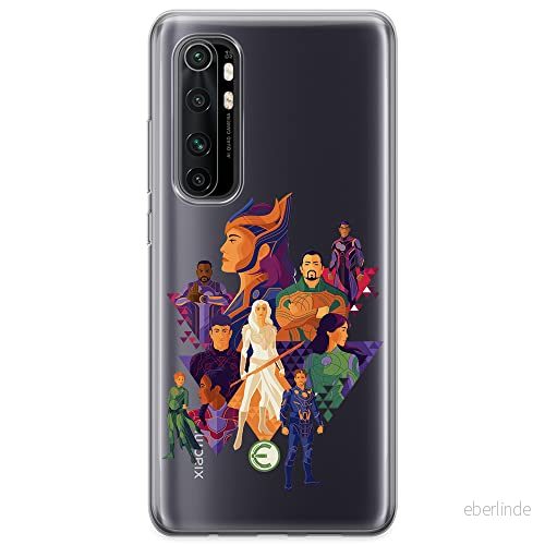 ERT GROUP mobiltelefonfodral för Xiaomi MI NOTE 10 Lite originalt och officiellt licensierat Marvel mönster Eternals 007 optimalt anpassad till formen på mobiltelefonen, gedeeltelijk transparant 5904805114960