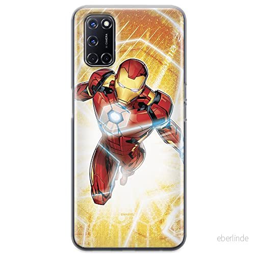 ERT GROUP mobiltelefonfodral för Oppo A92/ A72/ A52 originalt och officiellt licensierat Marvel mönster Iron Man 007 optimalt anpassad till formen på mobiltelefonen, fodral tillverkad av TPU plast 5903040209738