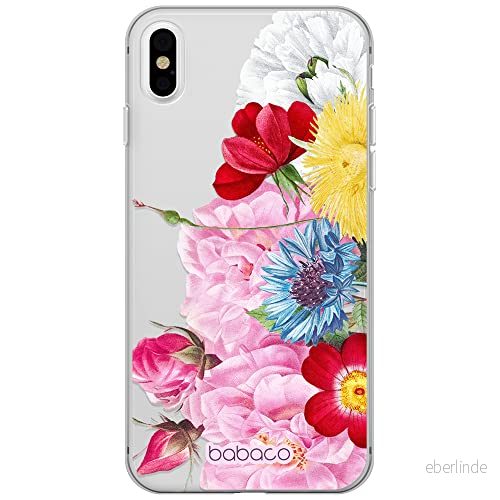 ERT GROUP mobiltelefonfodral för Iphone X/XS originalt och officiellt licensierat Babaco mönster Flowers 056 optimalt anpassad till formen på mobiltelefonen, gedeeltelijk transparant 5905131360663