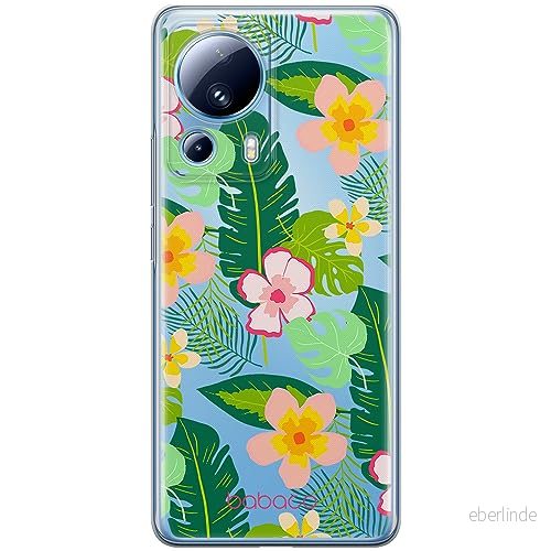 ERT GROUP mobiltelefonfodral för Xiaomi 13 LITE/CIVI 2 originalt och officiellt licensierat Babaco mönster Flowers 019 optimalt anpassad till formen på mobiltelefonen, gedeeltelijk transparant 5905511922900