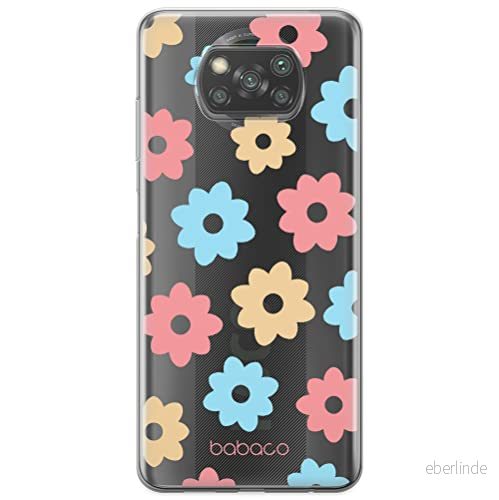 ERT GROUP mobiltelefonfodral för Xiaomi POCOPHONE X3 originalt och officiellt licensierat Babaco mönster Flowers 011 optimalt anpassad till formen på mobiltelefonen, gedeeltelijk transparant 5903932590654