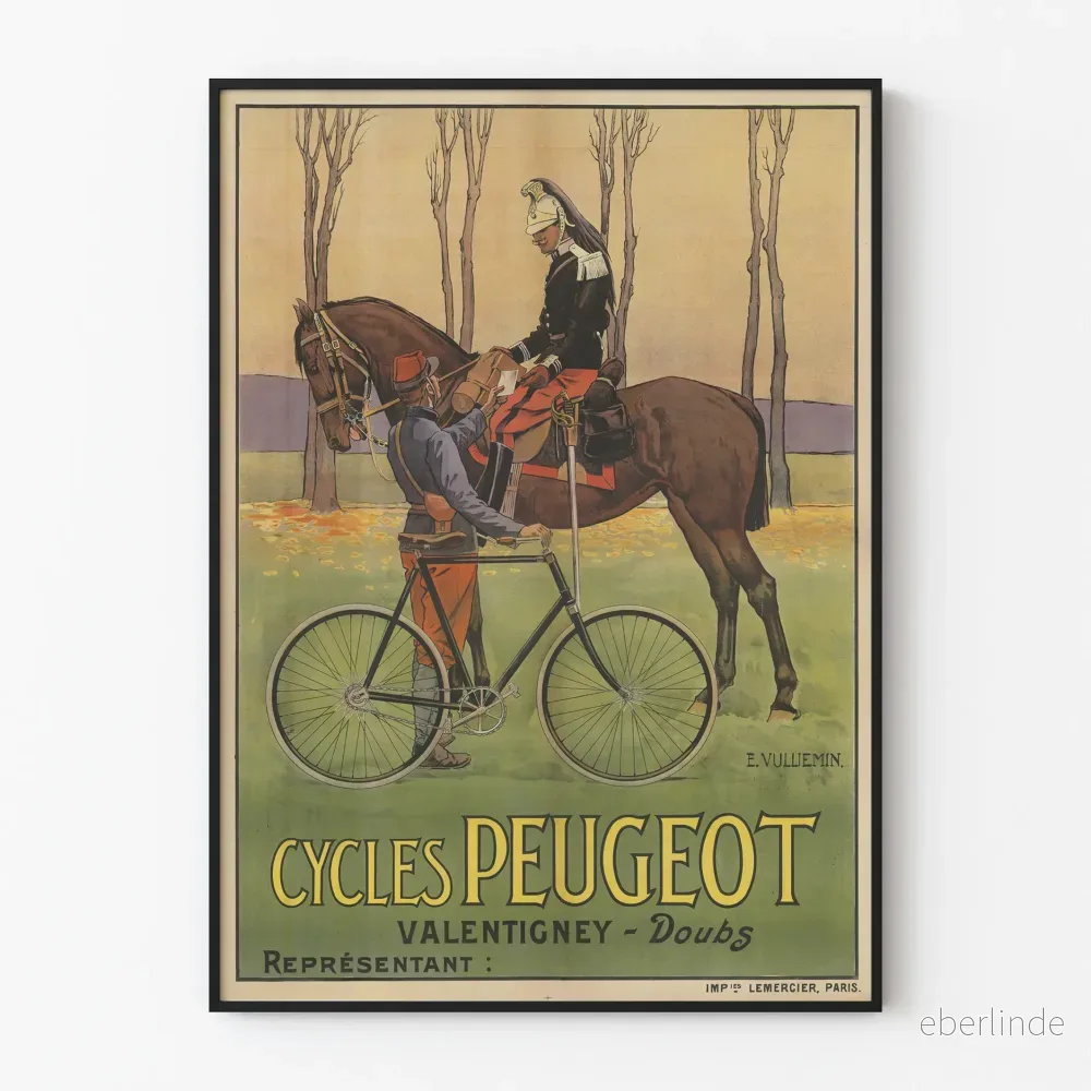 Vintageposter Cycles Peugeot Valentigney Doubs Vintageposter Cycles Peugeot Valentigney Doubs