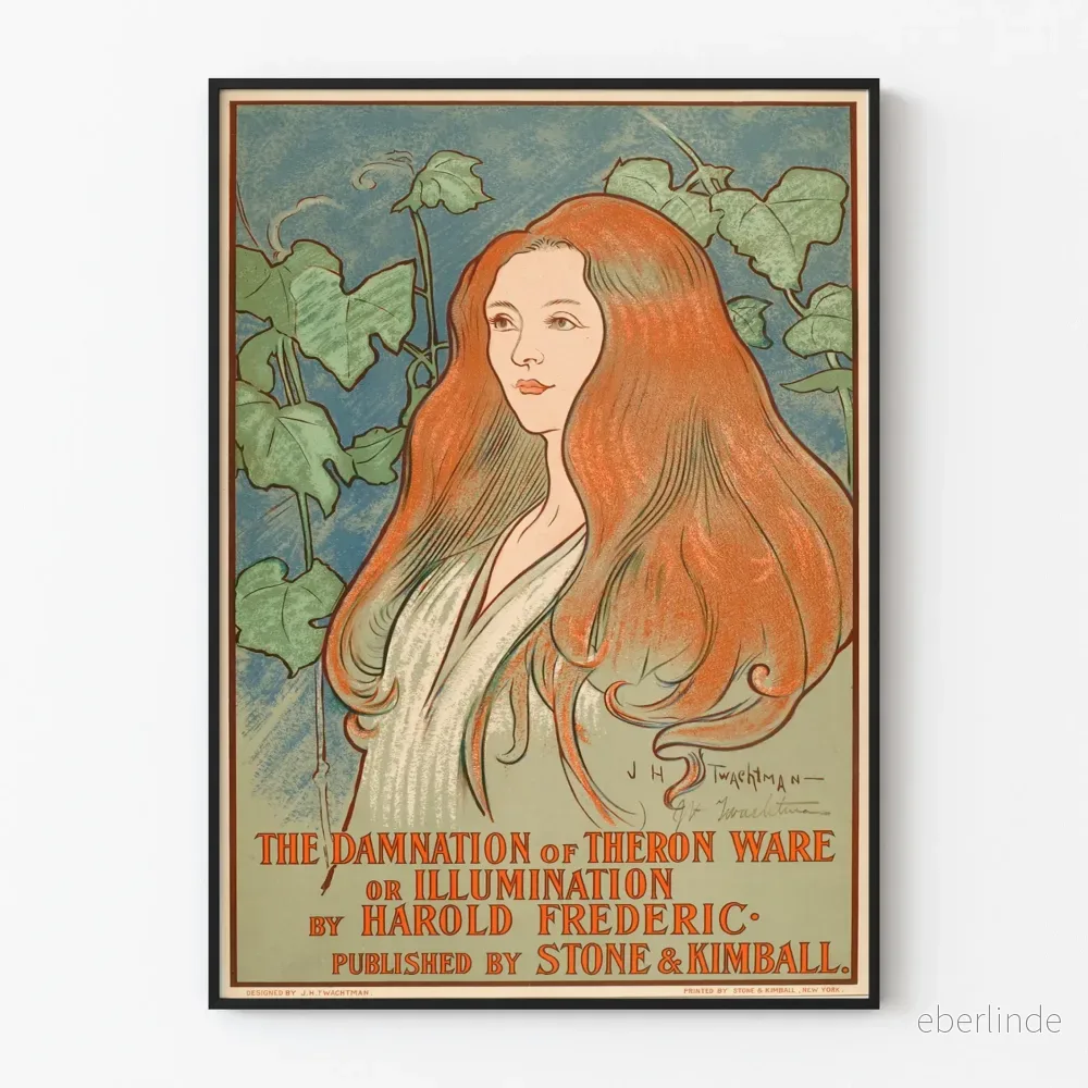 Kunstnärlig vintageposter The Damnation of Theron Ware