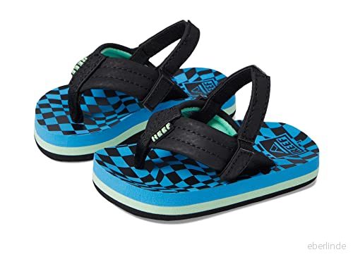 Reef Little Ahi Flip Flop, 13 UK barn, Swell Checkers, Child 195333886145