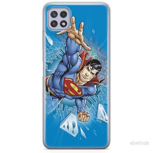 ERT GROUP mobiltelefonfodral för Samsung A22 5G originalt och officiellt licensierat DC mönster Superman 005 optimalt anpassad till formen på mobiltelefonen, fodral tillverkad av TPU plast 5903932826470