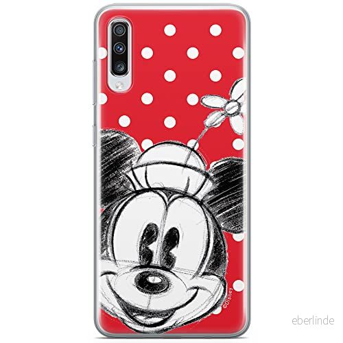 ERT GROUP mobiltelefonfodral för Samsung A70 originalt och officiellt licensierat Disney mönster Minnie 009 optimalt anpassad till formen på mobiltelefonen, fodral tillverkad av TPU plast 5902980410860