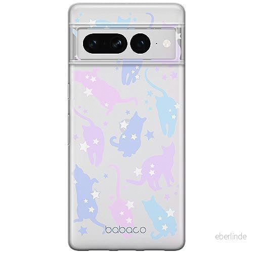 ERT GROUP mobiltelefonfodral för Google PIXEL 7 PRO originalt och officiellt licensierat Babaco mönster Cats 016 optimalt anpassad till formen på mobiltelefonen, gedeeltelijk transparant 5905795172138
